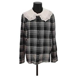 SéZane Remera de algodón Gris
