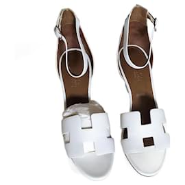 Hermès-Hermès Legend sandals-White