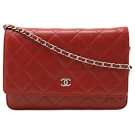 Chanel-Cartera Chanel En Cadena-Roja