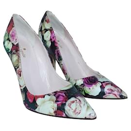 Autre Marque-Floral Pointed Toe Heels-Other