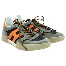 Hogan-Sneakers con "H" Arancio-Multicolore,Altro