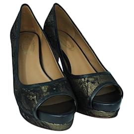 Autre Marque-Zapatos de tacón negros Madison Peeptoe-Negro