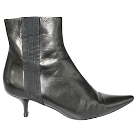 Autre Marque-Black Low Heel Boots-Black