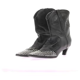 Khaite-KHAITE  Ankle boots T.eu 39 leather-Black