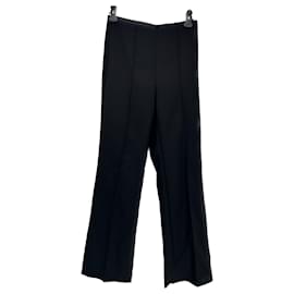 Autre Marque-NON SIGNE / UNSIGNED  Trousers T.fr 40 Wool-Black