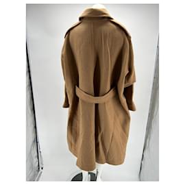 Autre Marque-MANTU  Coats T.fr 36 Wool-Camel