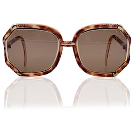 Autre Marque-Vintage Braun TL1002 Übergroße Sonnenbrille mit Kristallen-Andere
