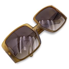 Christian Dior-Übergroßes Quadratisches Quadrat in Vintage-Militärgrün 2004 Sonnenbrillen-Grün