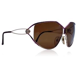 Christian Dior-Gafas de sol extragrandes moradas vintage 2345 64/08 115MM-Púrpura