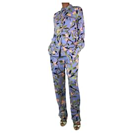 Autre Marque-Multicolour floral printed shirt and trousers set - size XS-Purple