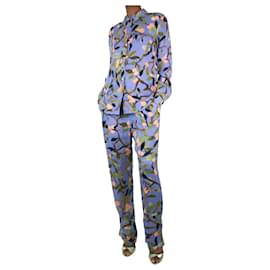 Autre Marque-Conjunto de camisa y pantalón con estampado floral multicolor - talla XS-Púrpura