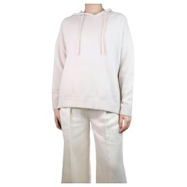 Autre Marque-Cream hooded cashmere jumper - size S-Cream