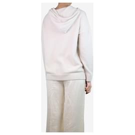 Autre Marque-Cream hooded cashmere jumper - size S-Cream