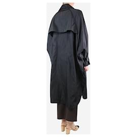 Autre Marque-Schwarzer Trenchcoat aus Nylon – Größe UK 10-Schwarz