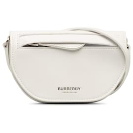 Burberry-Burberry White Micro Olympia Crossbody-White