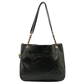 Chanel-Sacola Chanel Caviar Preto CC-Preto