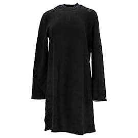 Tommy Hilfiger-Vestido feminino Tommy Hilfiger Regular Fit em algodão preto-Preto
