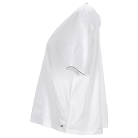 Tommy Hilfiger-Blusa feminina com detalhe de corrente e fechadura-Branco