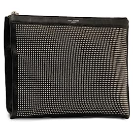 Autre Marque-Studded Leather Clutch 397295.0-Other