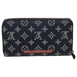 Louis Vuitton-Portafoglio LOUIS VUITTON Ink Upside Down Zippy Organizer NM Navy M62931 Aut5858-Blu navy