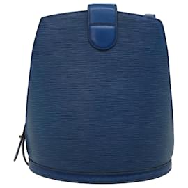 Louis Vuitton-LOUIS VUITTON Epi Cluny Shoulder Bag Blue M52255 LV Auth 66892-Blue