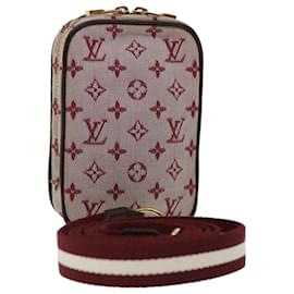 Louis Vuitton-LOUIS VUITTON Monogram Mini Usu Digital Pouch Rot M60001 LV Auth 66858-Rot