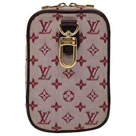 Louis Vuitton-LOUIS VUITTON Monogram Mini Usu Digital Pouch Rot M60001 LV Auth 66858-Rot