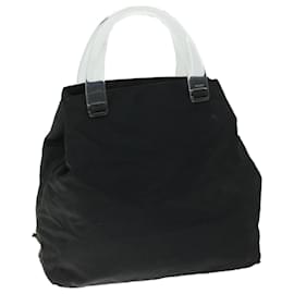 Prada-PRADA Hand Bag Nylon Black Auth ar11430-Black