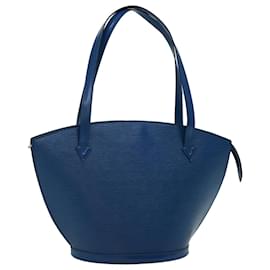 Louis Vuitton-LOUIS VUITTON Epi Saint Jacques Bolsa de Ombro Azul M52275 auth 66895-Azul
