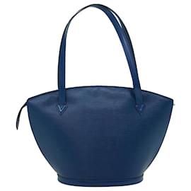Louis Vuitton-LOUIS VUITTON Bolso de hombro de compras Epi Saint Jacques Azul M52275 autenticación 66895-Azul