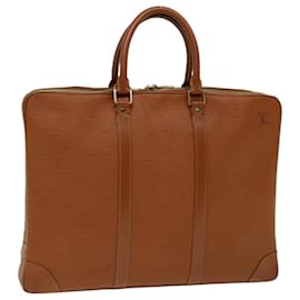 Louis Vuitton-LOUIS VUITTON Epi Porte Documents Voyage Business Bag Brown M54478 Auth ep3413-Brown