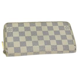 Louis Vuitton-LOUIS VUITTON Damier Azur Zippy Wallet Long Wallet N63503 LV Auth th4601-Other