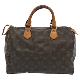 Louis Vuitton-Louis Vuitton Monogram Speedy 30 Hand Bag M41526 LV Auth 67146-Monogram