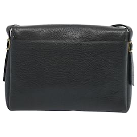 Givenchy-GIVENCHY Shoulder Bag Leather Black Auth bs12188-Black