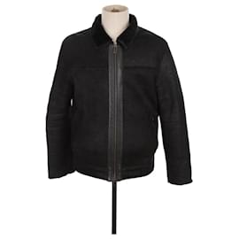 Kenzo-casaco de couro-Preto