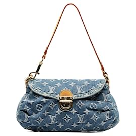 Louis Vuitton-LOUIS VUITTON Handbags Pleaty-Blue