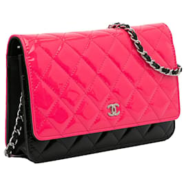 Chanel-CHANEL Handtaschen-Geldbörse mit Kette-Pink