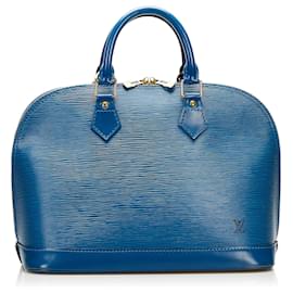 Louis Vuitton-LOUIS VUITTON Bolsas Alma-Azul