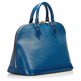 Louis Vuitton-LOUIS VUITTON Handtaschen Alma-Blau
