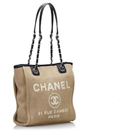Chanel-CHANEL Bolsas Deauville-Marrom