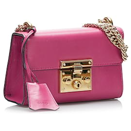 Gucci-GUCCI Handtaschen Vorhängeschloss-Pink