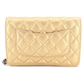 Chanel-Chanel Wallet on Chain-Golden