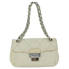 Chanel-Chanel flap bag-White