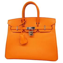 Hermès-HERMES BIRKIN 25-Orange