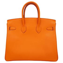 Hermès-HERMES BIRKIN 25-Orange