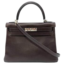 Hermès-Hermes Kelly 28-Castaño