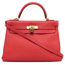 Hermès-HERMES Bolsos Kelly 32-Roja