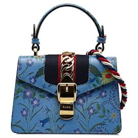 Gucci-GUCCI Handbags Sylvie-Blue