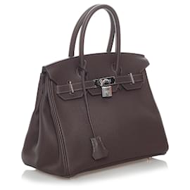 Hermès-HERMES Handbags Birkin 30-Brown