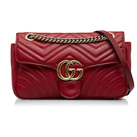 Gucci-GUCCI Sacs à main GG Marmont-Rouge